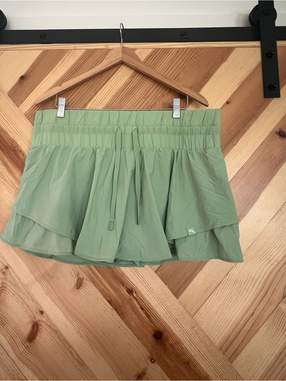 JoyLab Mint Green Athletic Skort with Layered Hem